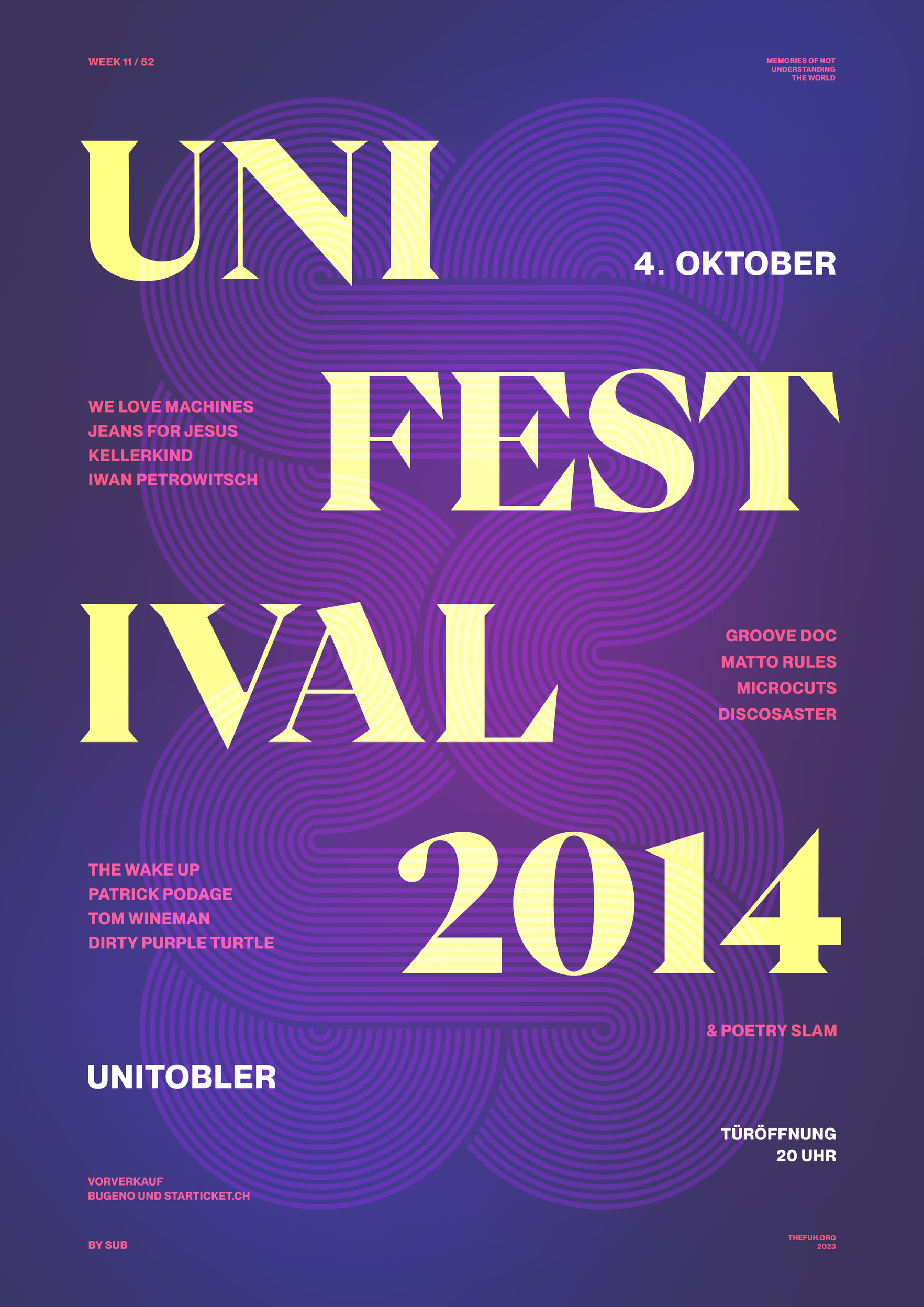 Poster week 11 - Unifestival 2014